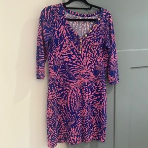Lilly Pulitzer Cotton Henley Dress - Size Small